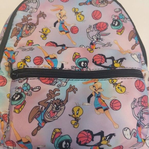 Bioworld Space Jam A New Legacy MINI Backpack Pink Multi-Color 11" x 9" - Picture 2 of 6